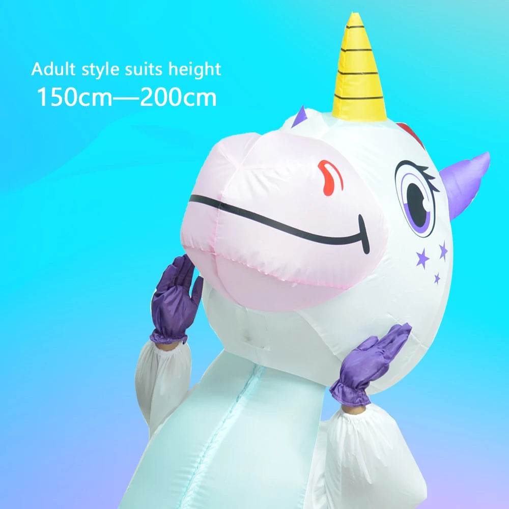Deluxe Unicorn Costume Inflatable For Adults And Kids Party - ToylandEU