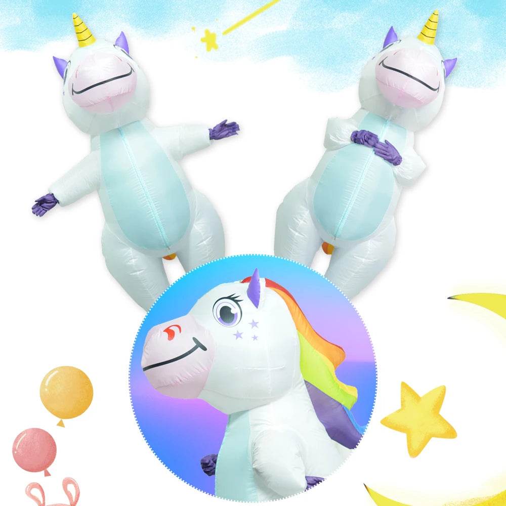 Deluxe Unicorn Costume Inflatable For Adults And Kids Party - ToylandEU