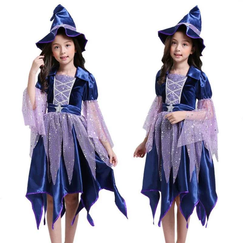 Deluxe Witch Costume With Bag Hat Wand For Girls 7 To 13 - ToylandEU
