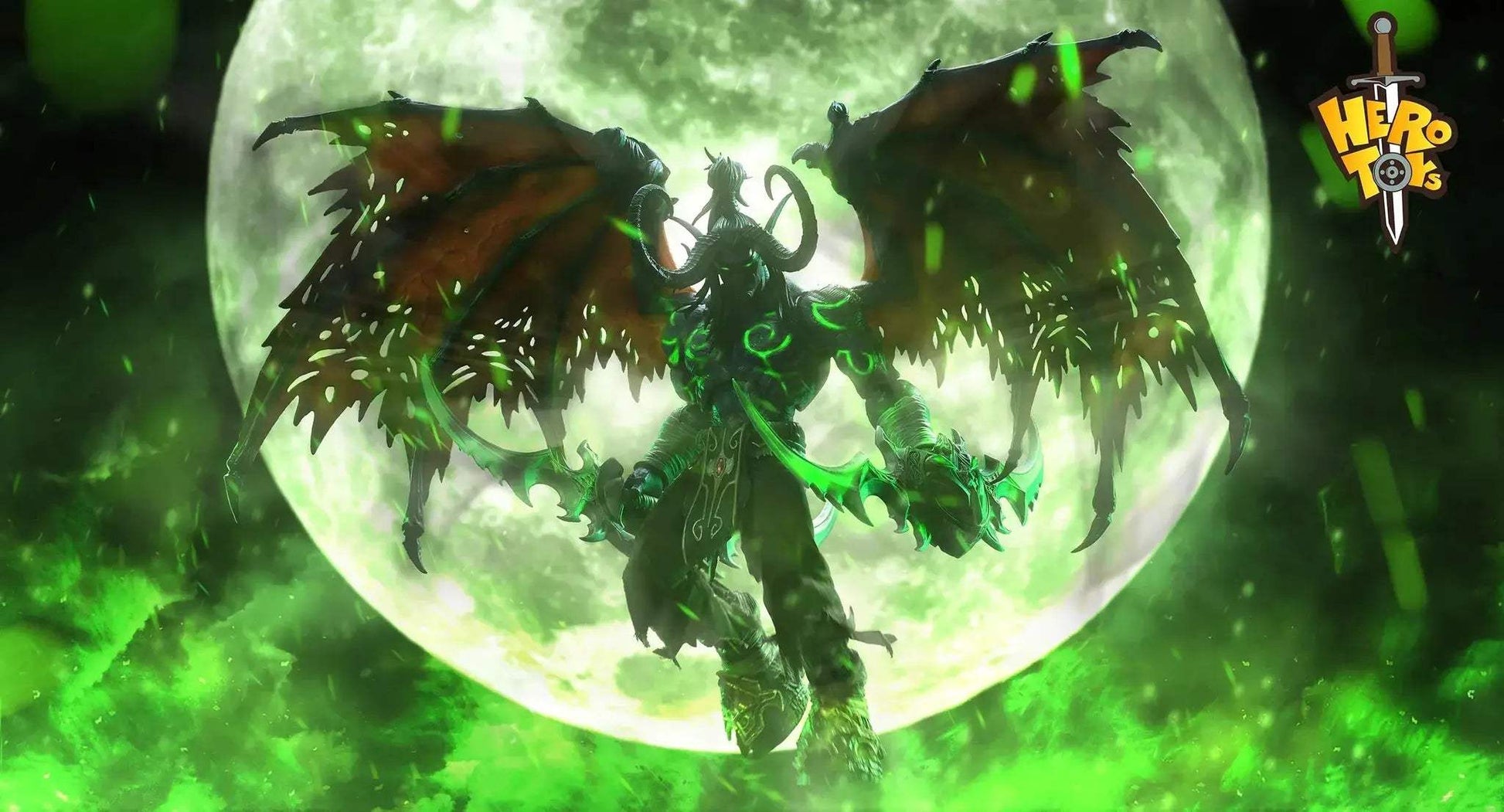 Demon Hunter Illidan 1 Tenth Scale Action Figure Collectible - ToylandEU