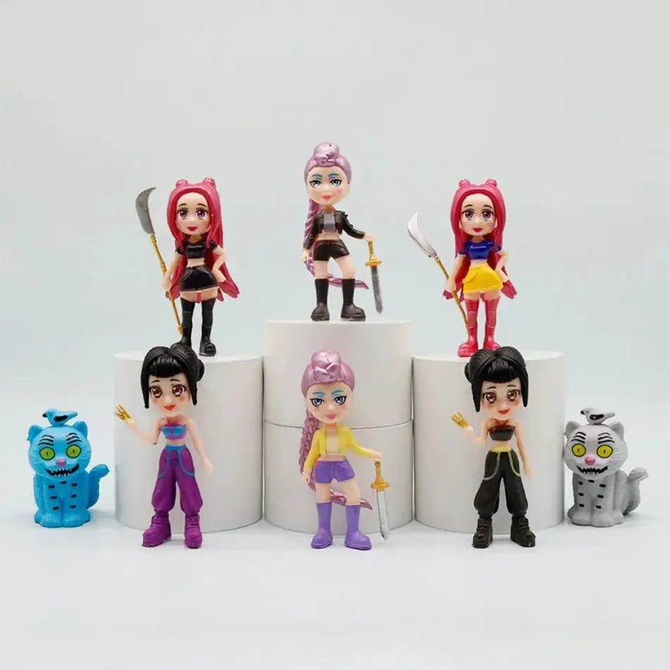 Demon Hunters Action Figure Collectible PVC Desk Decor - ToylandEU