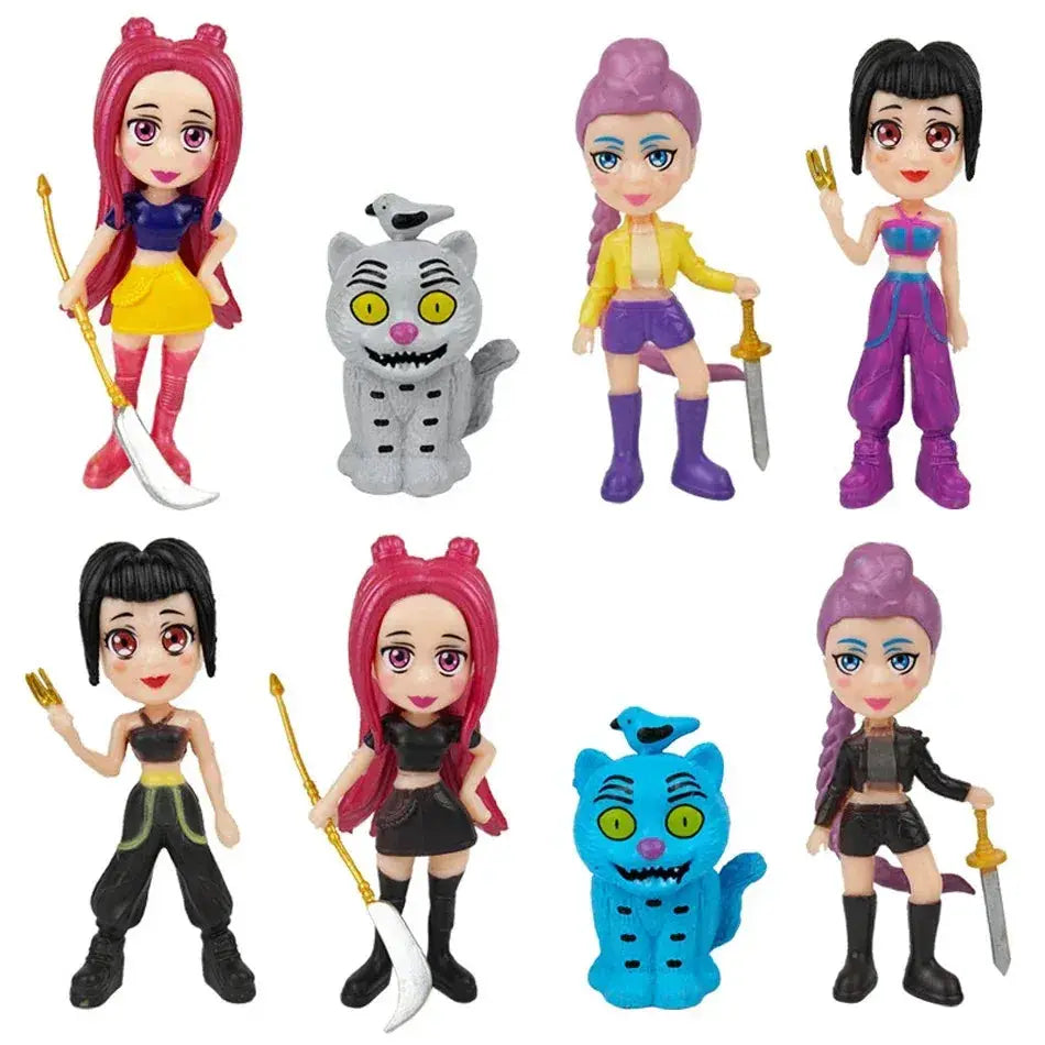 Demon Hunters Action Figure Collectible PVC Desk Decor - ToylandEU