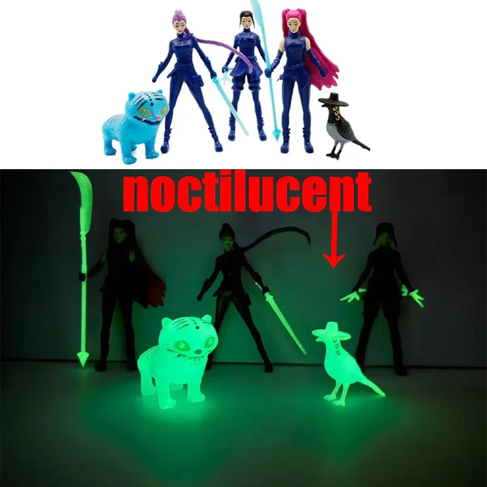 Demon Hunters Action Figures Set 12 PVC Collectibles - ToylandEU