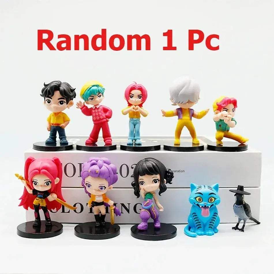 Demon Hunters Action Figures Set PVC Movable Joints 10 Pieces - ToylandEU