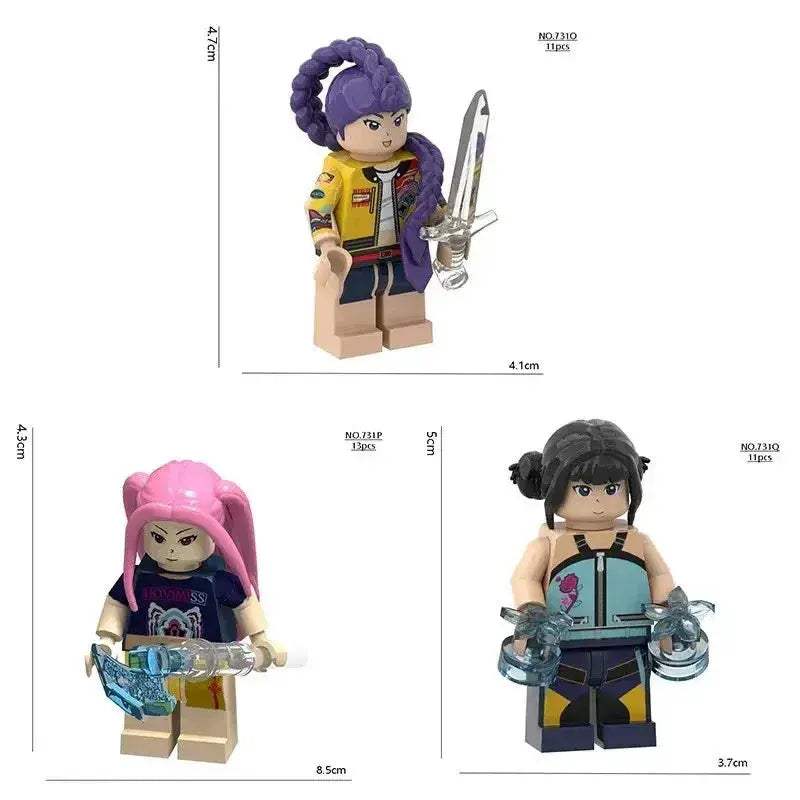 Demon Hunters Building Blocks Rumi Figures Collectible Kit - ToylandEU
