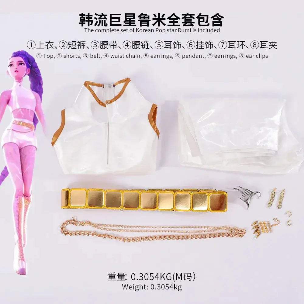Demon Hunters Cosplay Costume Wig Set For Kids Party - ToylandEU