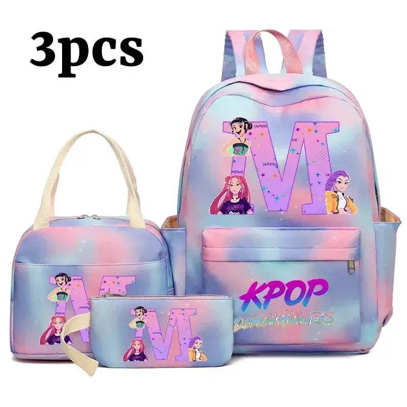 Demon Hunters Durable Nylon Backpack Set With Lunch Bag - ToylandEU
