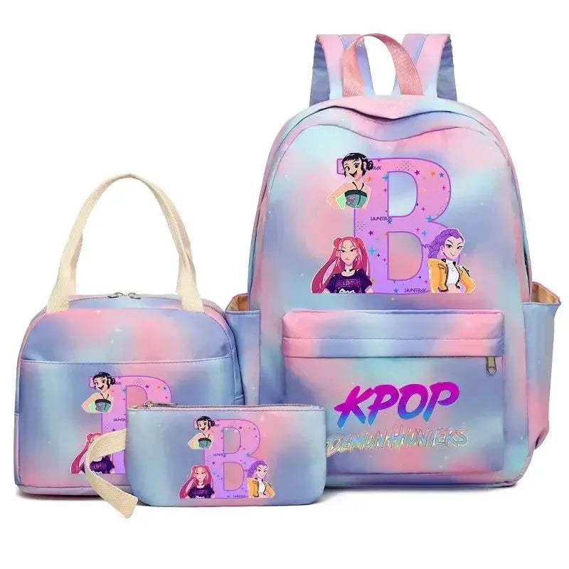 Demon Hunters Durable Nylon Backpack Set With Lunch Bag - ToylandEU