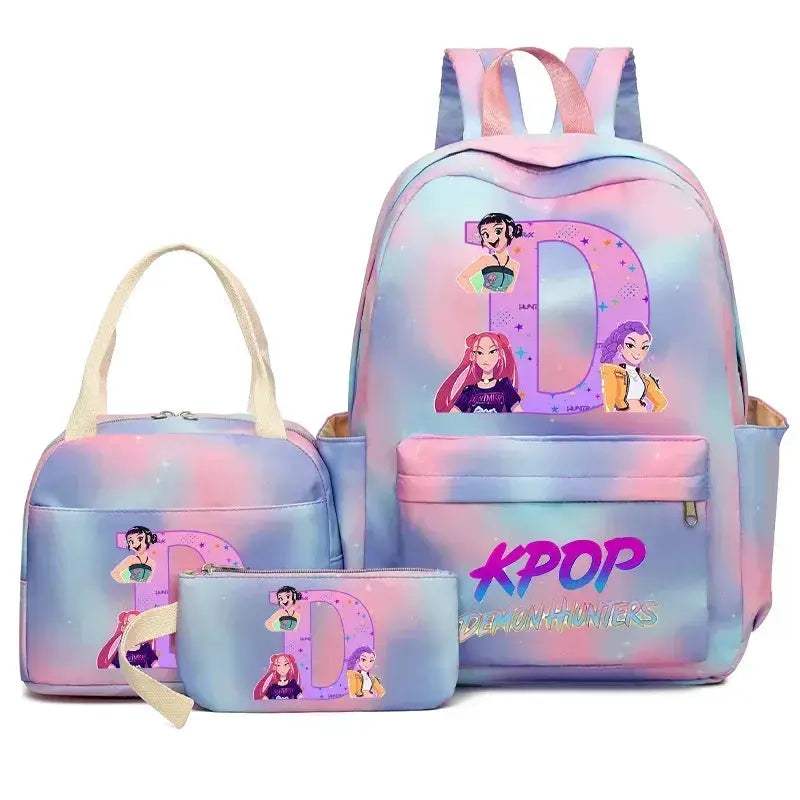Demon Hunters Durable Nylon Backpack Set With Lunch Bag - ToylandEU