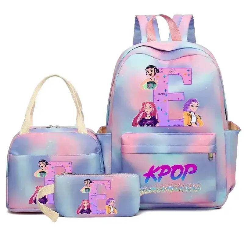 Demon Hunters Durable Nylon Backpack Set With Lunch Bag - ToylandEU