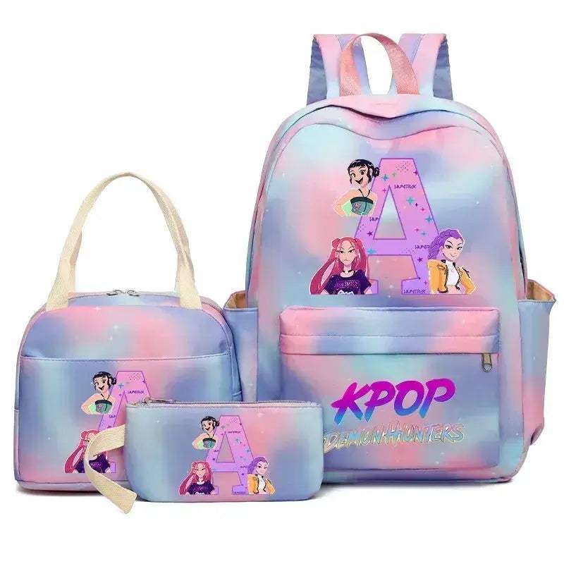 Demon Hunters Durable Nylon Backpack Set With Lunch Bag - ToylandEU