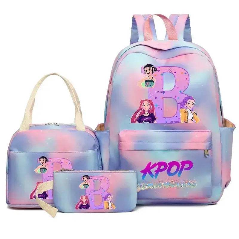 Demon Hunters Durable Nylon Backpack Set With Lunch Bag - ToylandEU