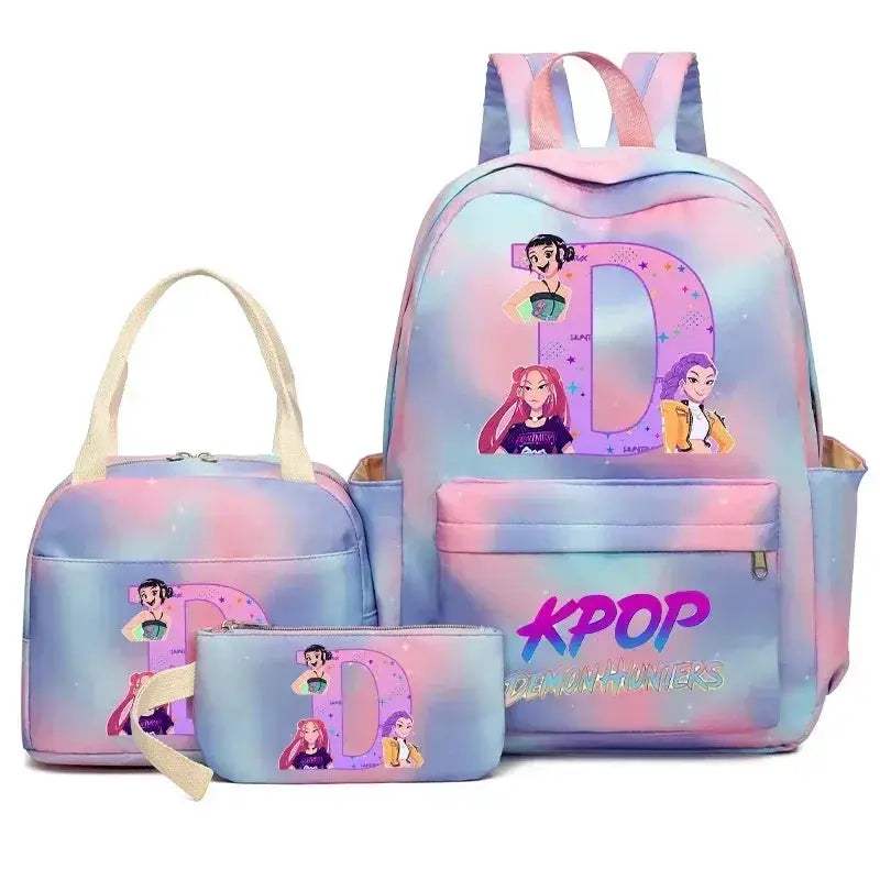 Demon Hunters Durable Nylon Backpack Set With Lunch Bag - ToylandEU
