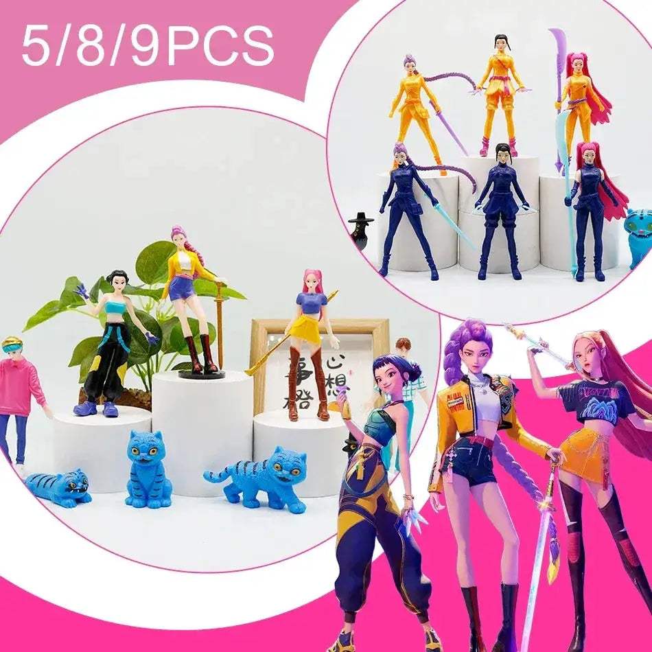 Demon Hunters PVC Figure Anime Figurine Desk Decor - ToylandEU
