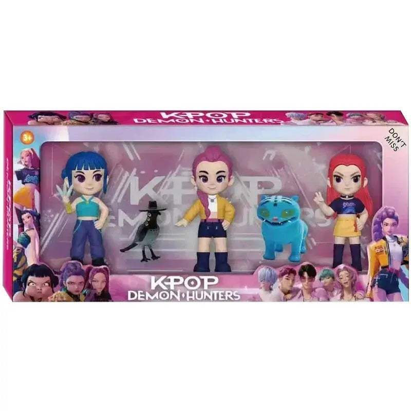 Demon Hunters PVC Figure Set Rumi Zoe Mira Desktop Collectible - ToylandEU