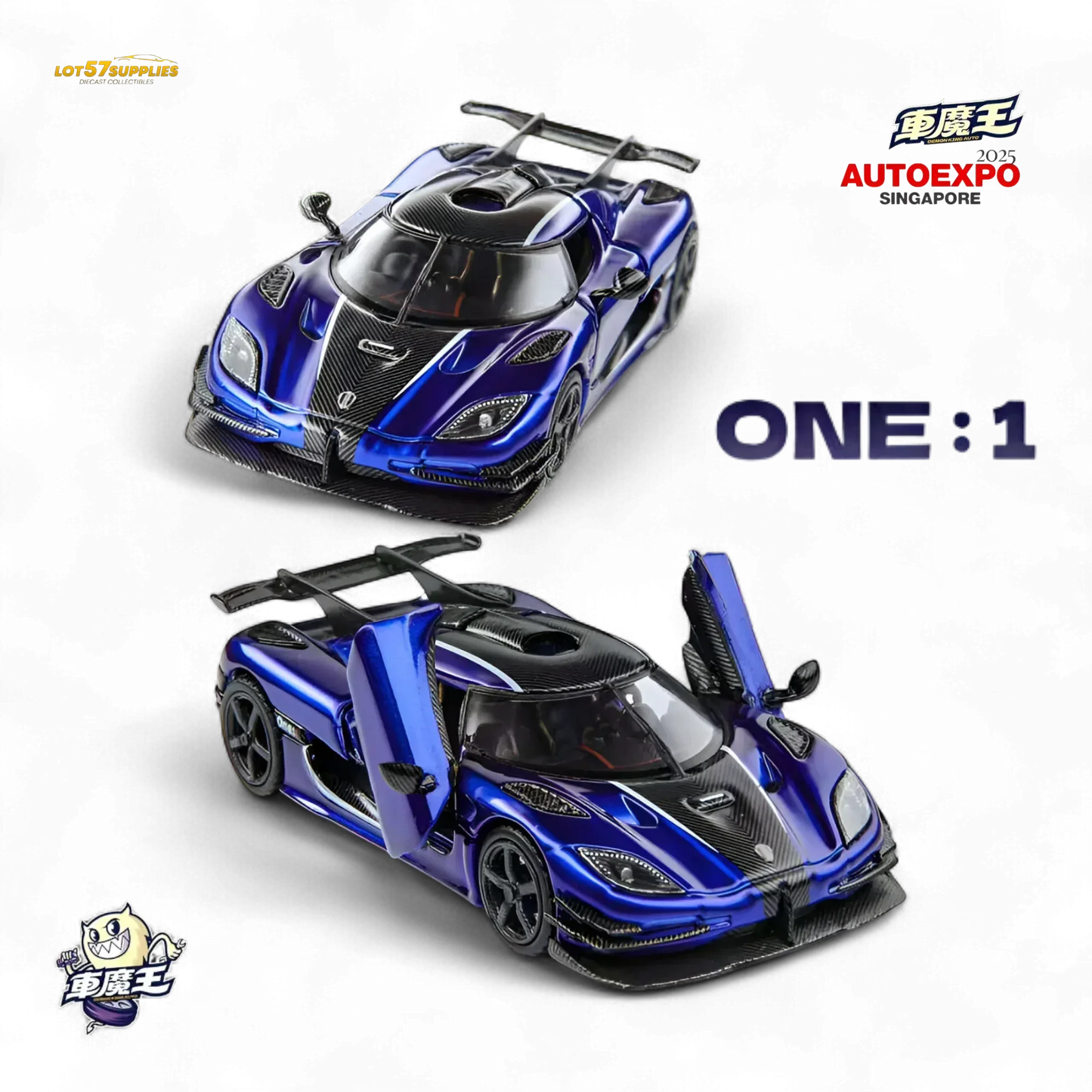 Demon King Agera ONE:1 Blue 1:64 - ToylandEU