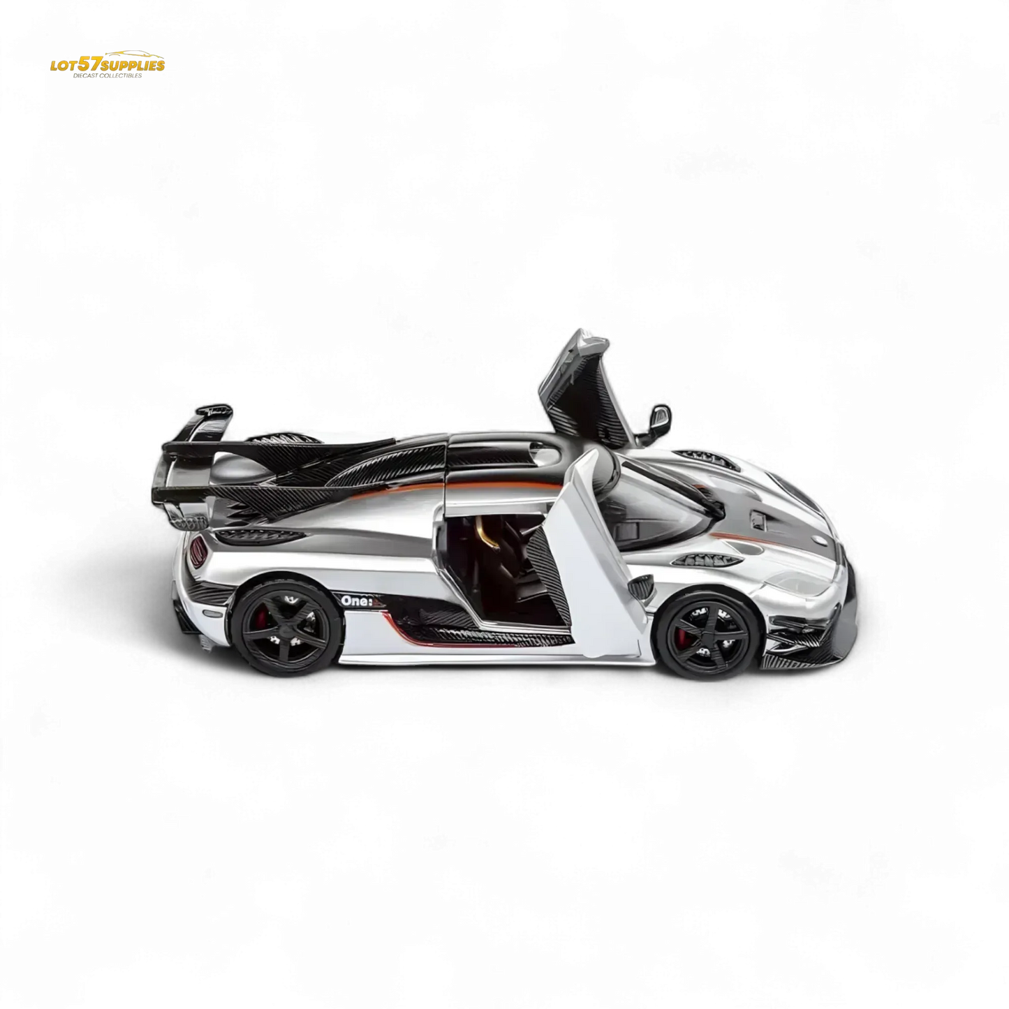 DEMON KING Koenigsegg ONE:1 - Silver 1:64 - ToylandEU