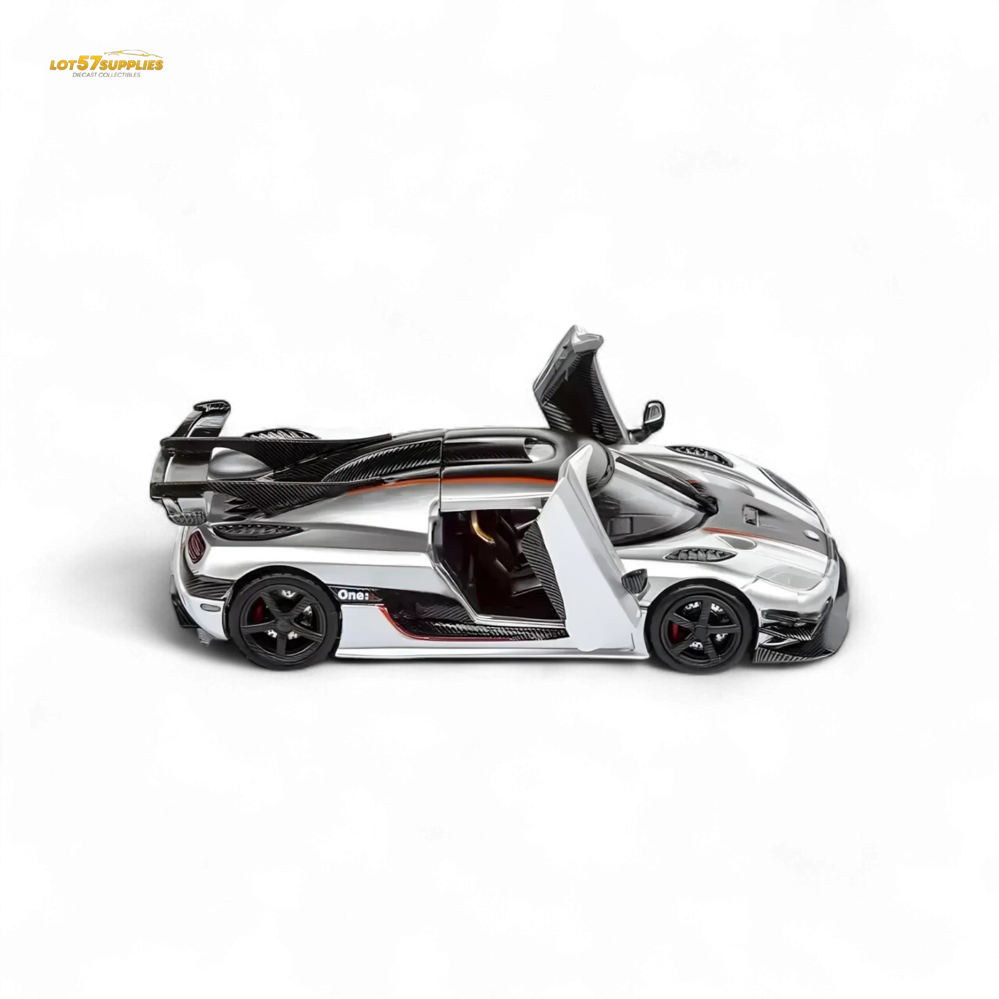 DEMON KING Koenigsegg ONE:1 - Silver 1:64 - ToylandEU