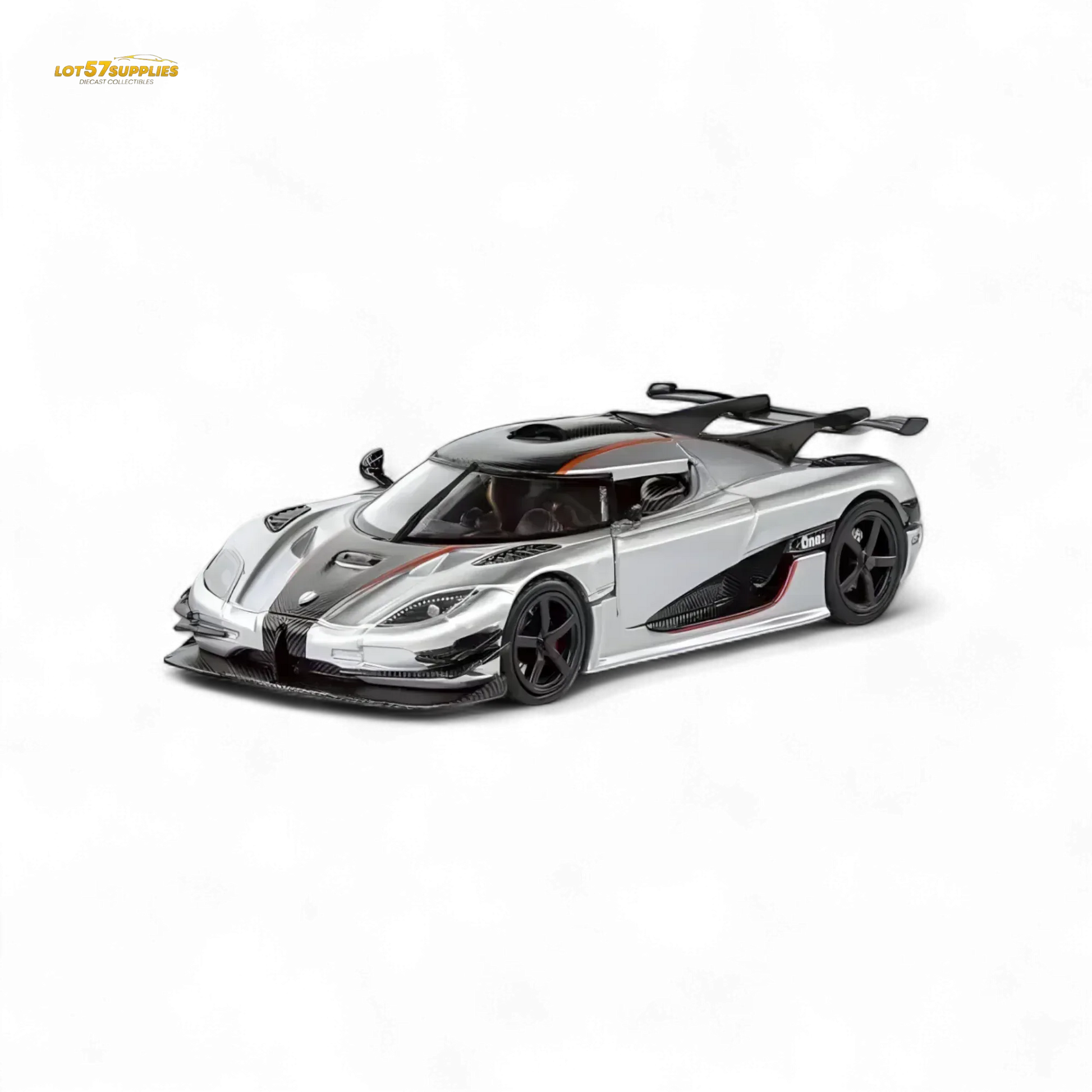 DEMON KING Koenigsegg ONE:1 - Silver 1:64 - ToylandEU