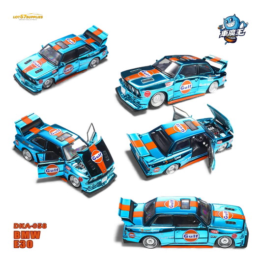 Demon King Auto BMW E30 Gulf Diecast Scale 1 To 64 With Opening Hood - ToylandEU
