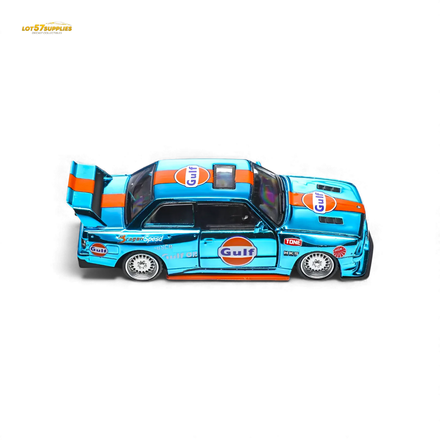 Demon King Auto BMW E30 Gulf Diecast Scale 1 To 64 With Opening Hood - ToylandEU