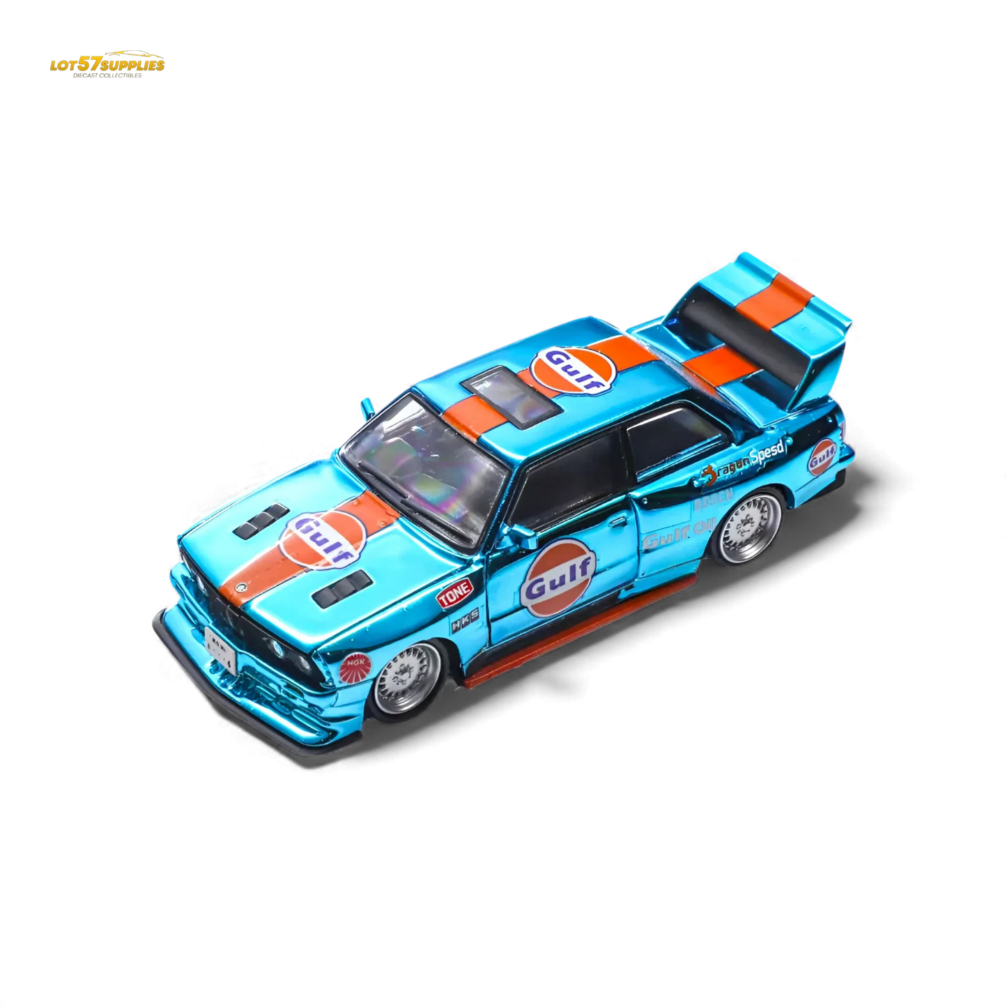 Demon King Auto BMW E30 Gulf Diecast Scale 1 To 64 With Opening Hood - ToylandEU