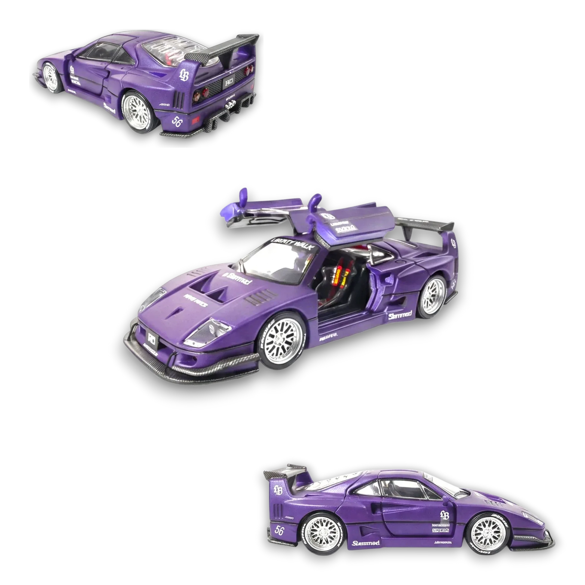 Demon King Auto F40 Royal Purple 1:64 - ToylandEU