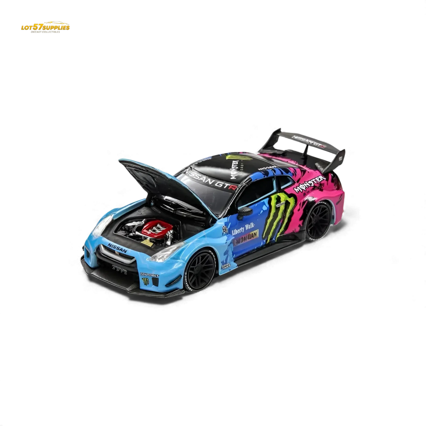 (Pre-Order) Demon King Auto GT-R R35 LBWK Monster Livery 1:64 - ToylandEU