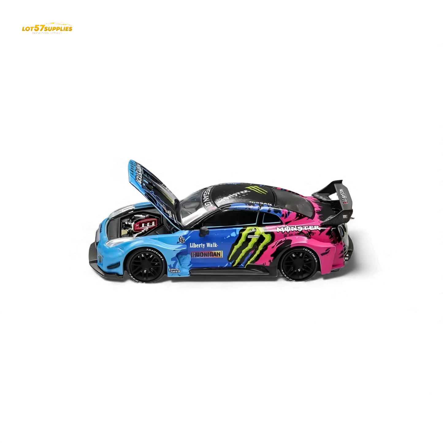 (Pre-Order) Demon King Auto GT-R R35 LBWK Monster Livery 1:64 - ToylandEU