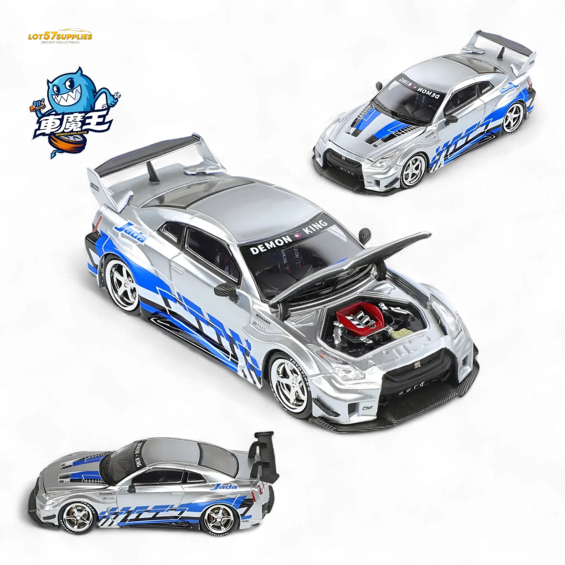 Demon King Auto GTR35 RR Blueberry Livery 1:64 - ToylandEU
