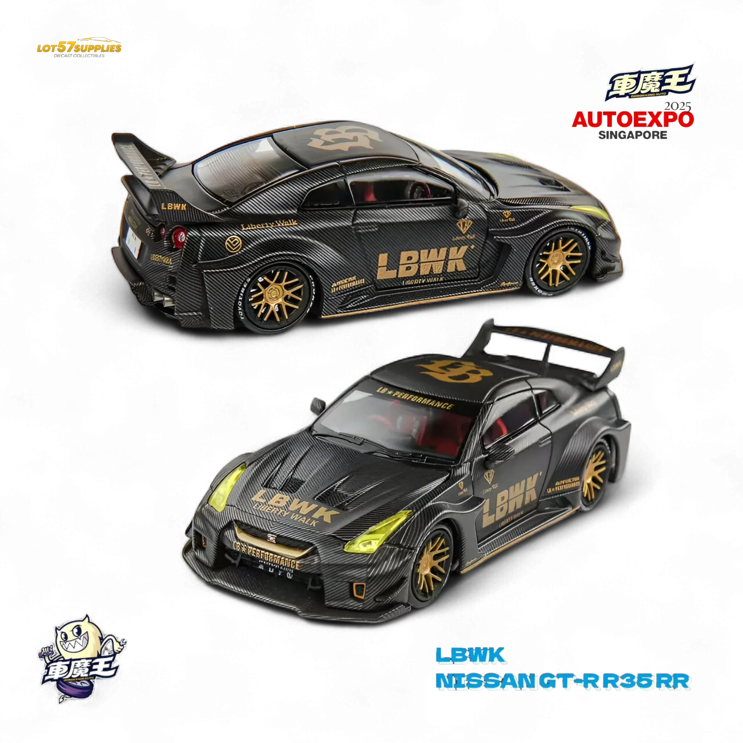 Demon King Auto LBWK GTR35 RR Singapore Exclusive 1:64 - ToylandEU