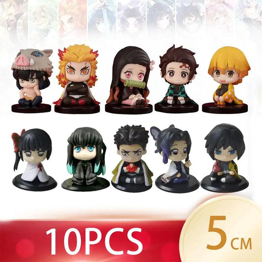  Demon Slayer Action Figure Five Styles Set Tanjiro -  ToylandEU™