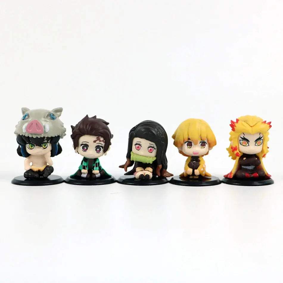 Demon Slayer Action Figure Five Styles Set Tanjiro -  ToylandEU™