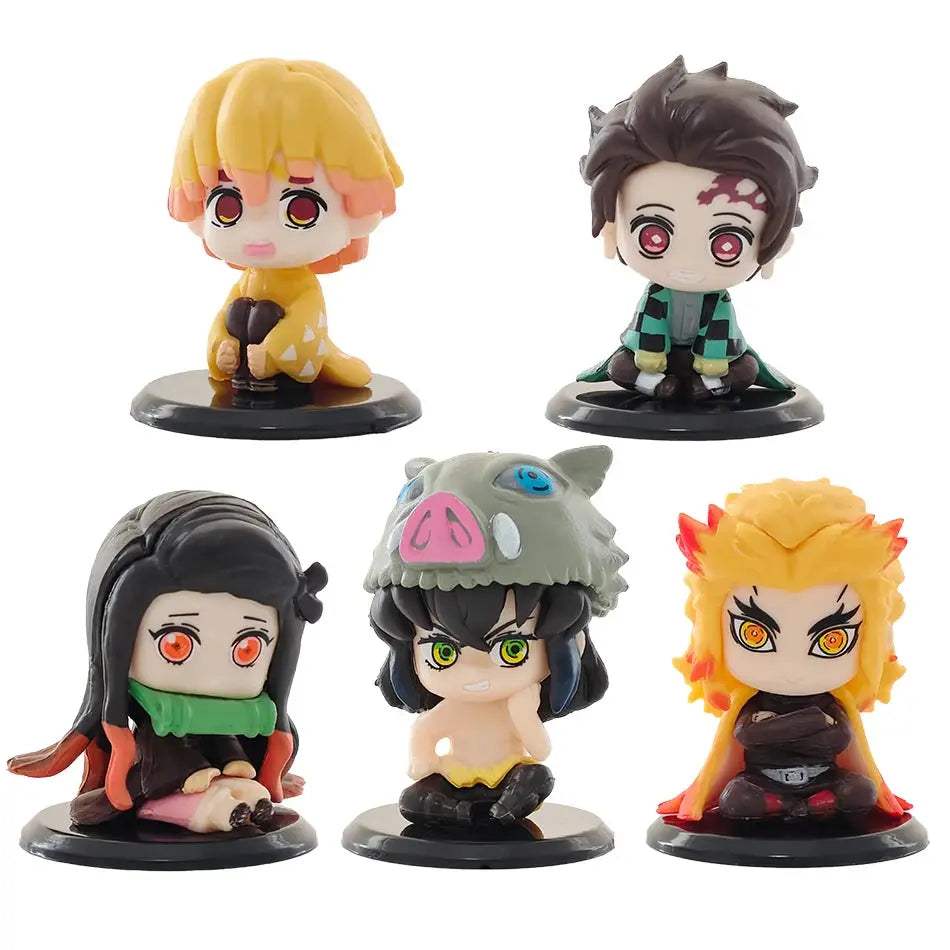  Demon Slayer Action Figure Five Styles Set Tanjiro -  ToylandEU™