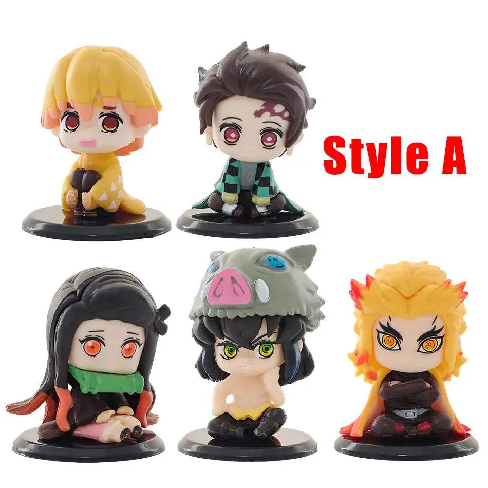  Demon Slayer Action Figure Five Styles Set Tanjiro -  ToylandEU™