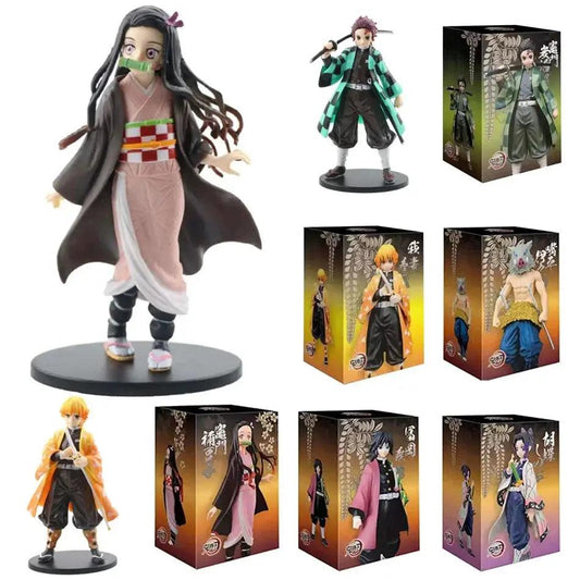  Demon Slayer Action Figure Tanjiro Nezuko Zenitsu PVC -  ToylandEU™