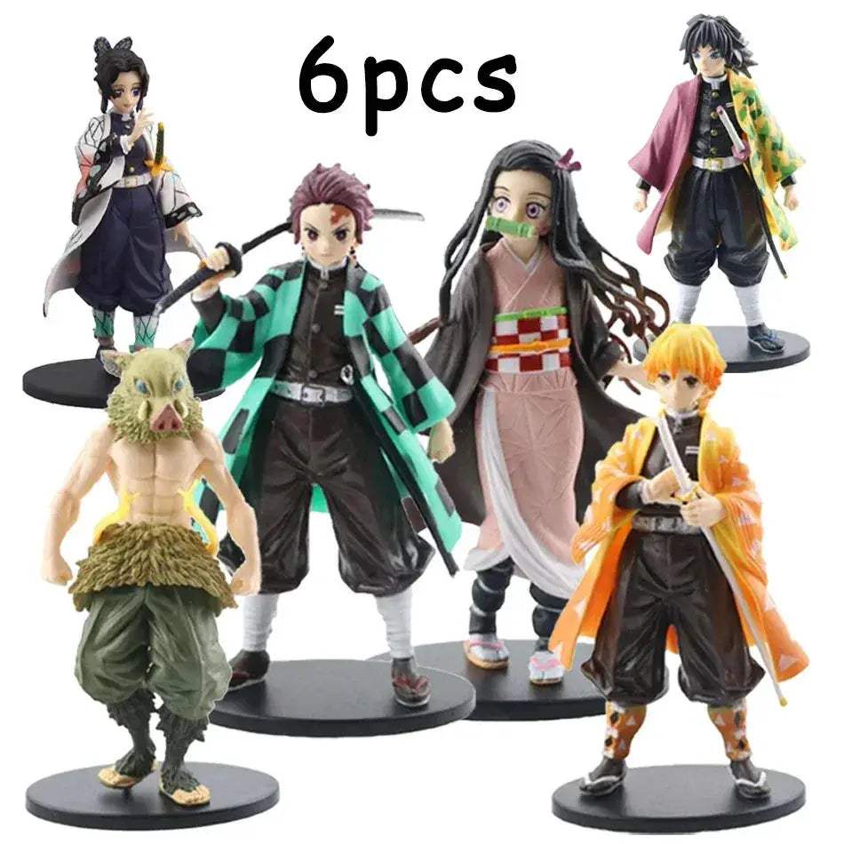 Demon Slayer Action Figures Premium Kamado Tanjirou Zenitsu Nezuko PVC - ToylandEU