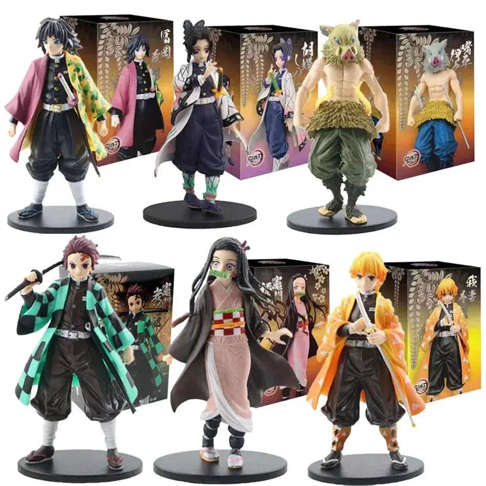 Demon Slayer Action Figures Premium Kamado Tanjirou Zenitsu Nezuko PVC - ToylandEU