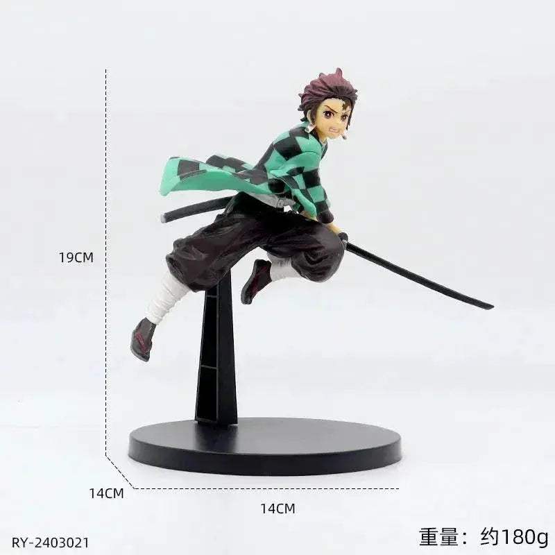 Demon Slayer Action Figures Tanjirou Nezuko Zenitsu Kanroji Mitsuri Muichirou Uzui Anime Figurines - ToylandEU