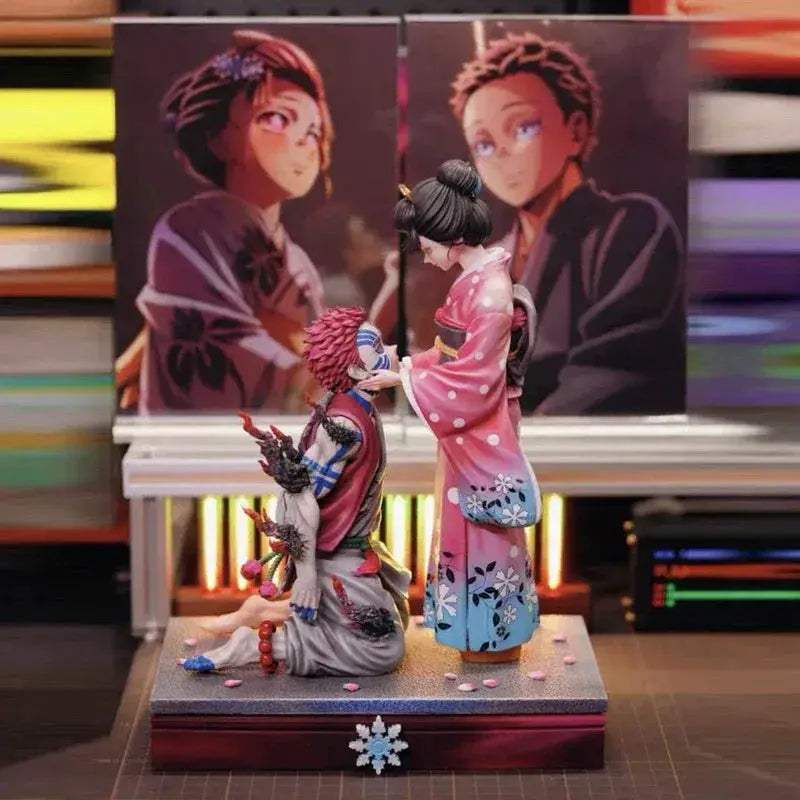 Demon Slayer Akaza Koyuki Figure With Cherry Blossom Scene - ToylandEU