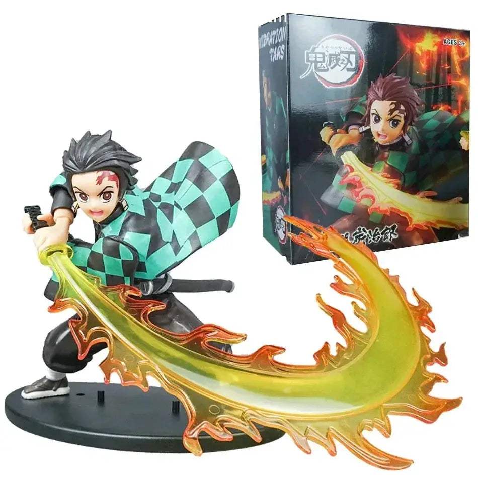 Demon Slayer Anime Figure PVC Model Tanjiro Premium Detail Gift - ToylandEU