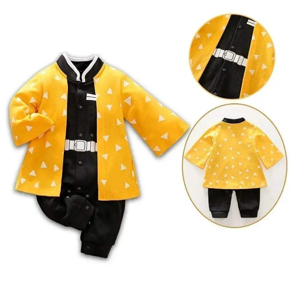 Demon Slayer Baby Romper Costume Cosplay Ready Unisex Kids Halloween - ToylandEU