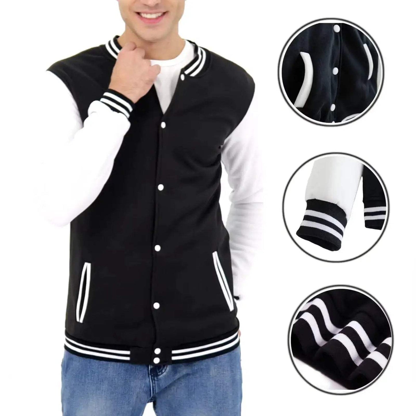 Demon Slayer Baseball Jacket With Character Group Art - ToylandEU