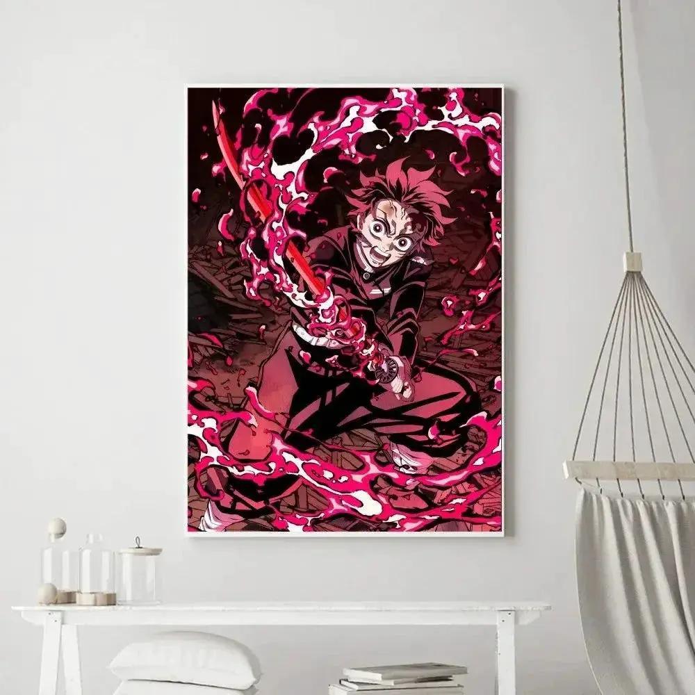  Demon Slayer Classic Anime Wall Art Poster Prints, Painting Bedroom Living Room Wall Bar Restaurant Decor -  ToylandEU™