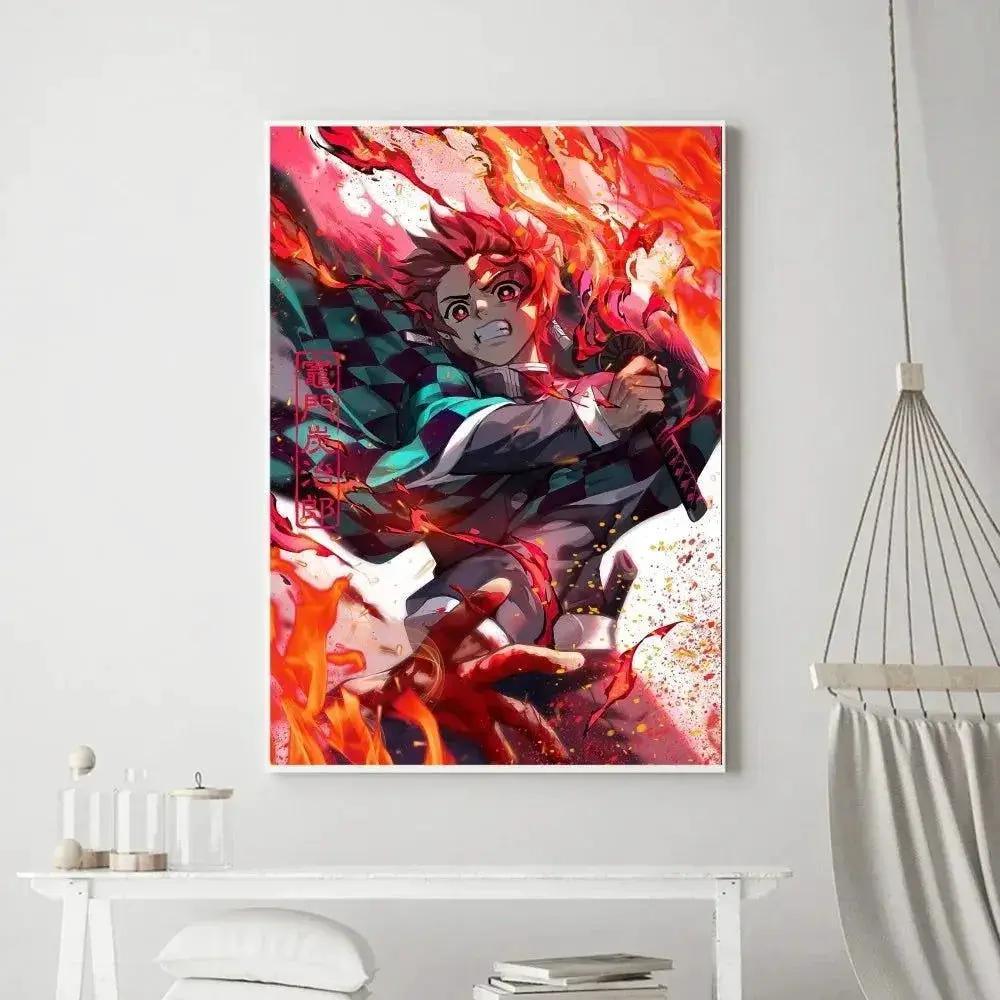  Demon Slayer Classic Anime Wall Art Poster Prints, Painting Bedroom Living Room Wall Bar Restaurant Decor -  ToylandEU™