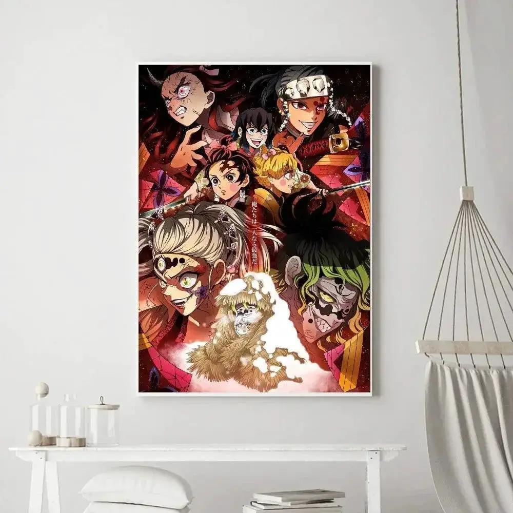  Demon Slayer Classic Anime Wall Art Poster Prints, Painting Bedroom Living Room Wall Bar Restaurant Decor -  ToylandEU™