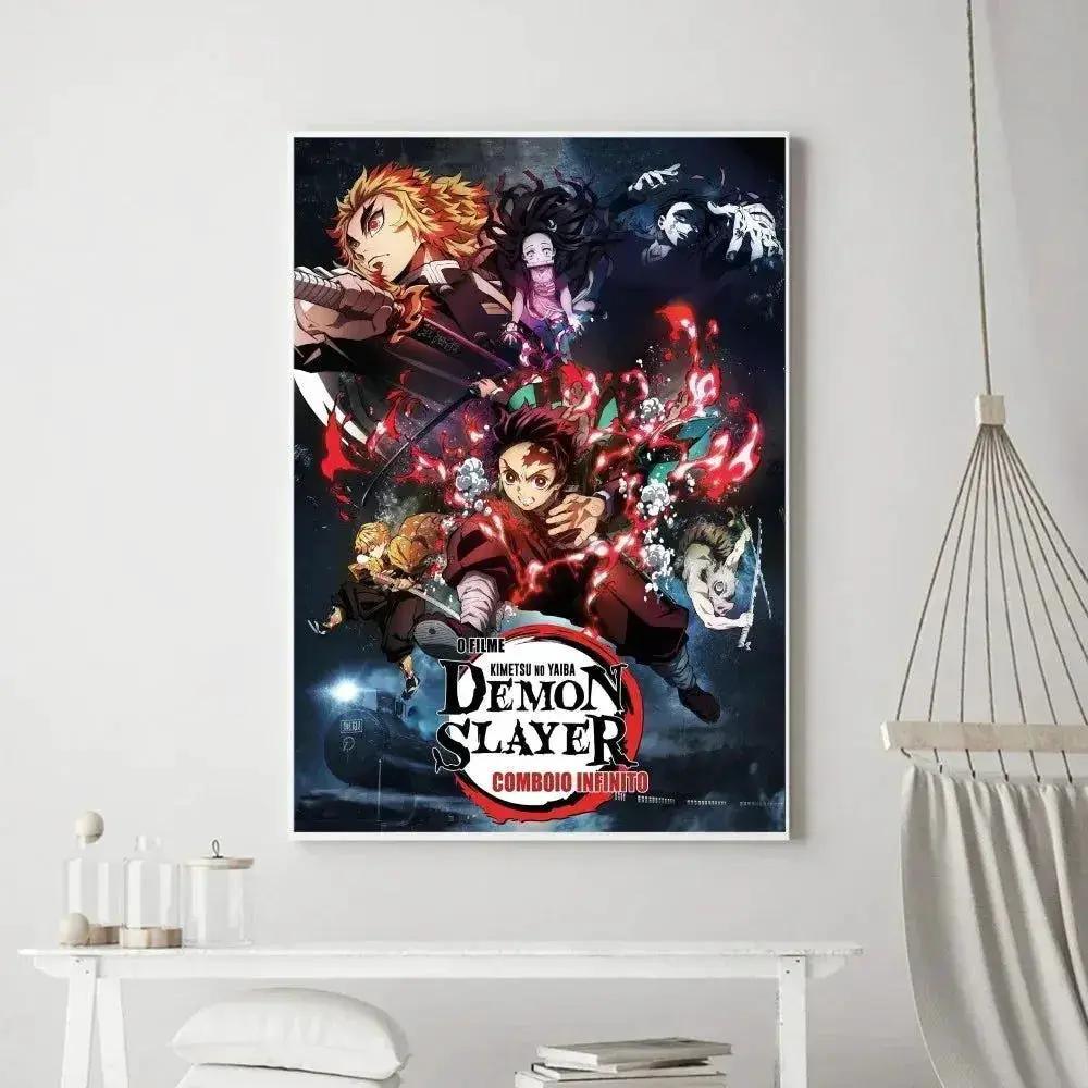  Demon Slayer Classic Anime Wall Art Poster Prints, Painting Bedroom Living Room Wall Bar Restaurant Decor -  ToylandEU™