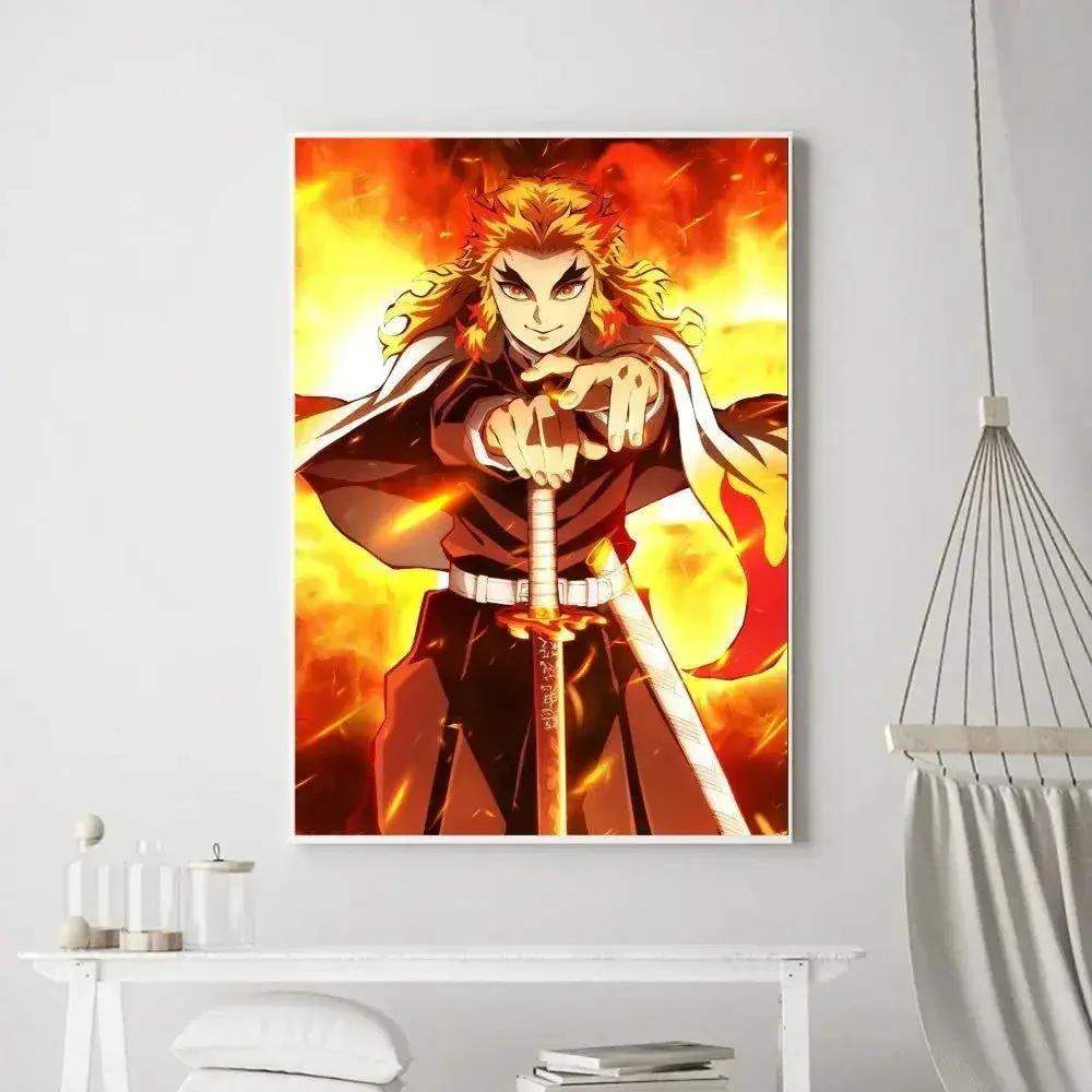 Demon Slayer Classic Anime Wall Art Poster Prints, Painting Bedroom Living Room Wall Bar Restaurant Decor - ToylandEU