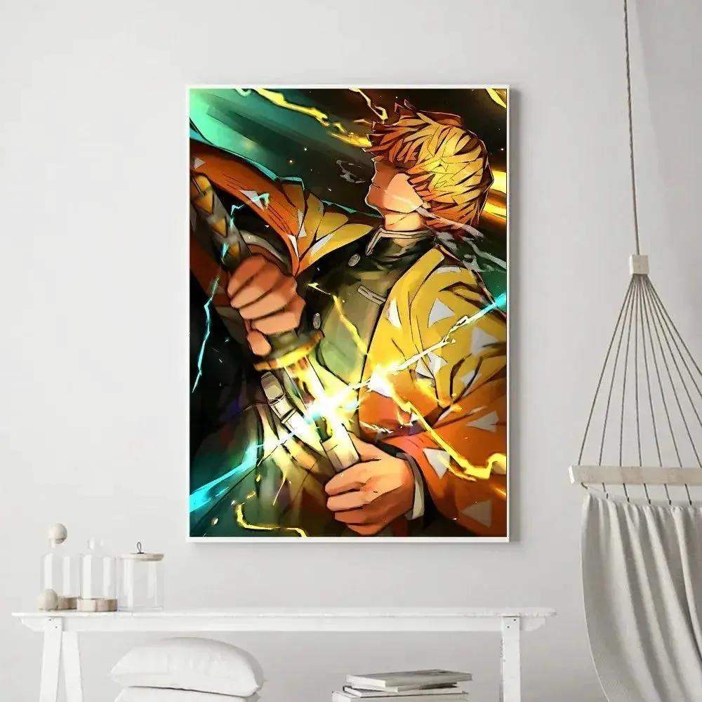 Demon Slayer Classic Anime Wall Art Poster Prints, Painting Bedroom Living Room Wall Bar Restaurant Decor - ToylandEU