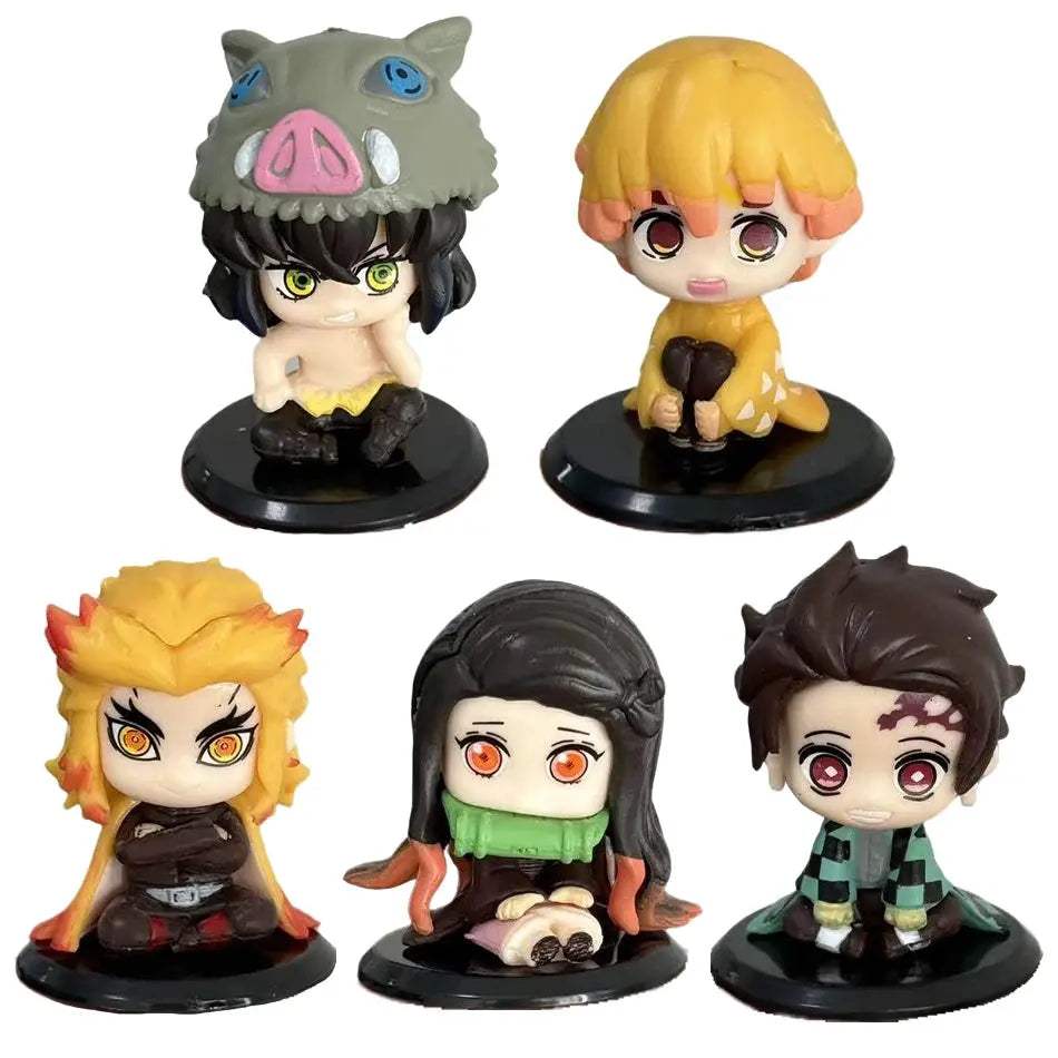  Demon Slayer Figure Set Tanjiro Inosuke Zenitsu Posable -  ToylandEU™